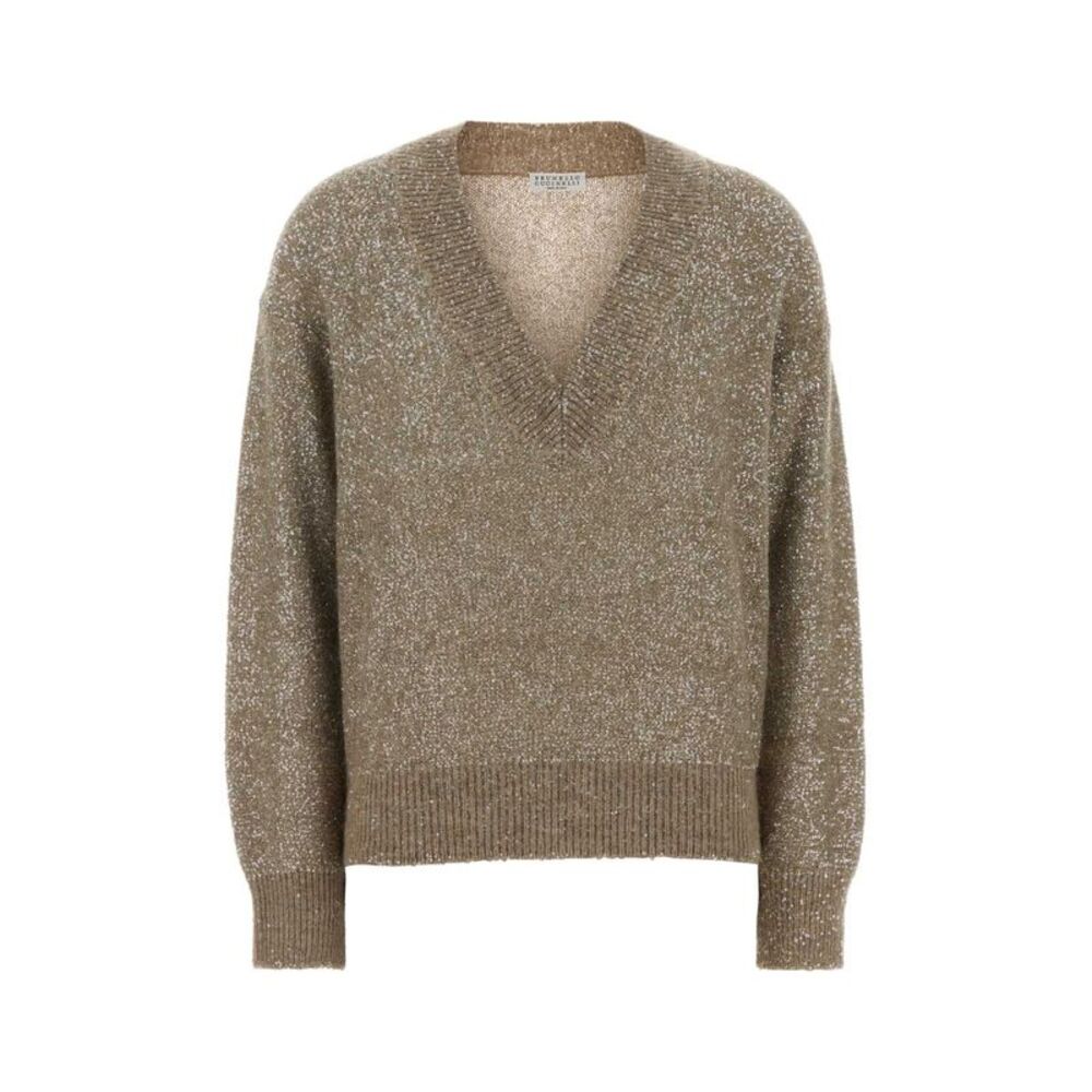 Brunello Cucinelli Women Embellished Nylon Blend Sweater